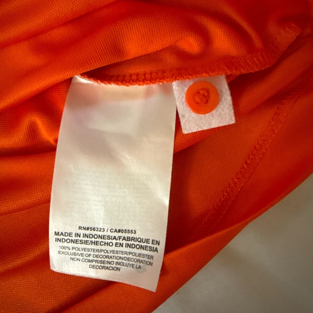 Nike Dri-FIT UVA Cavaliers Polo Shirt Women Medium Orange Athletic Golf - Picture 6 of 8